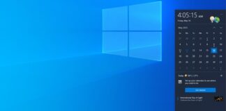 Windows 10 Clock with seconds