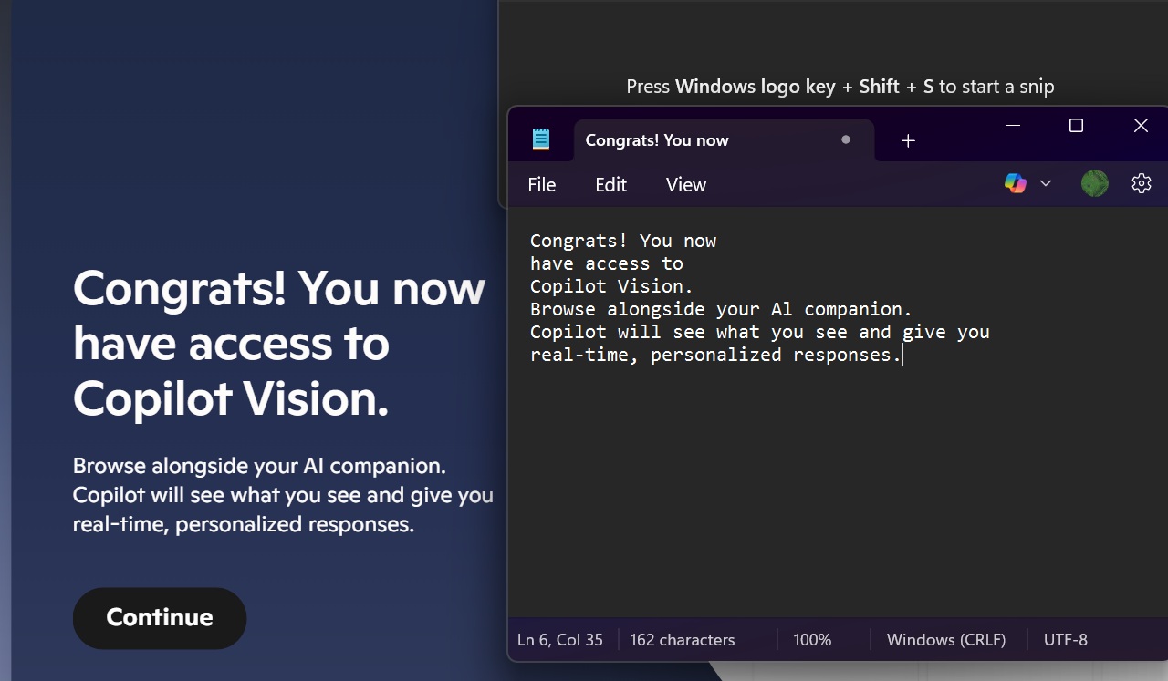 text extractor snipping tool copy window