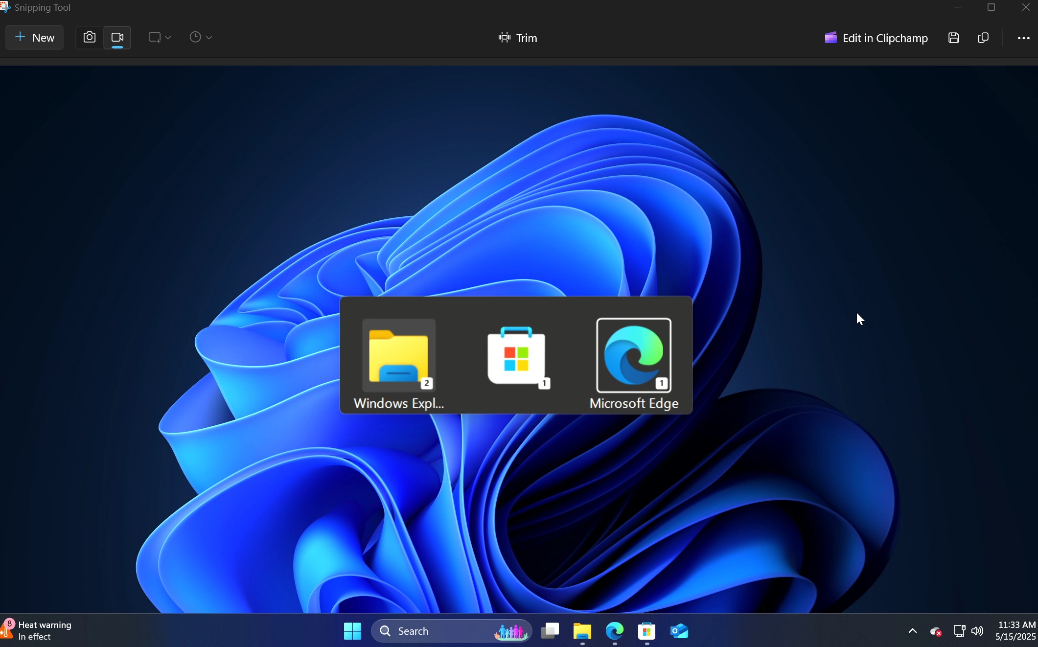 trim option in snipping tool