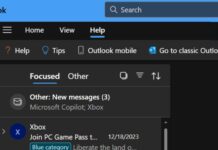 windows 11 outlook switch button