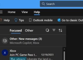 windows 11 outlook switch button