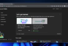Microsoft Edge Wallet feature