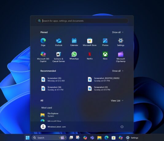 Start menu low resolution