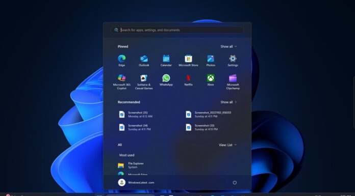 Start menu low resolution