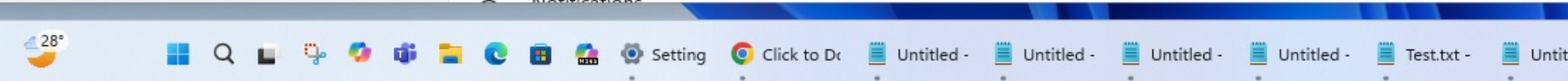 Taskbar smaller icons