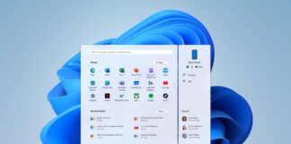 Windows 11 Start menu screen sharing