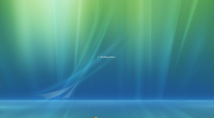 Windows Vista Shutting Down