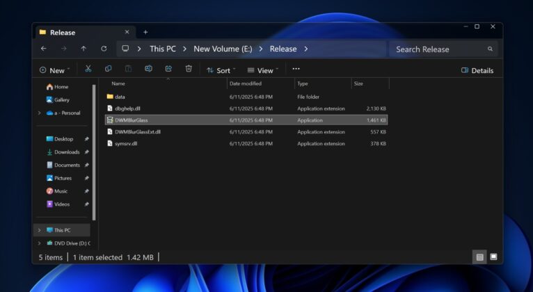 apps with aero glass effect windows 11