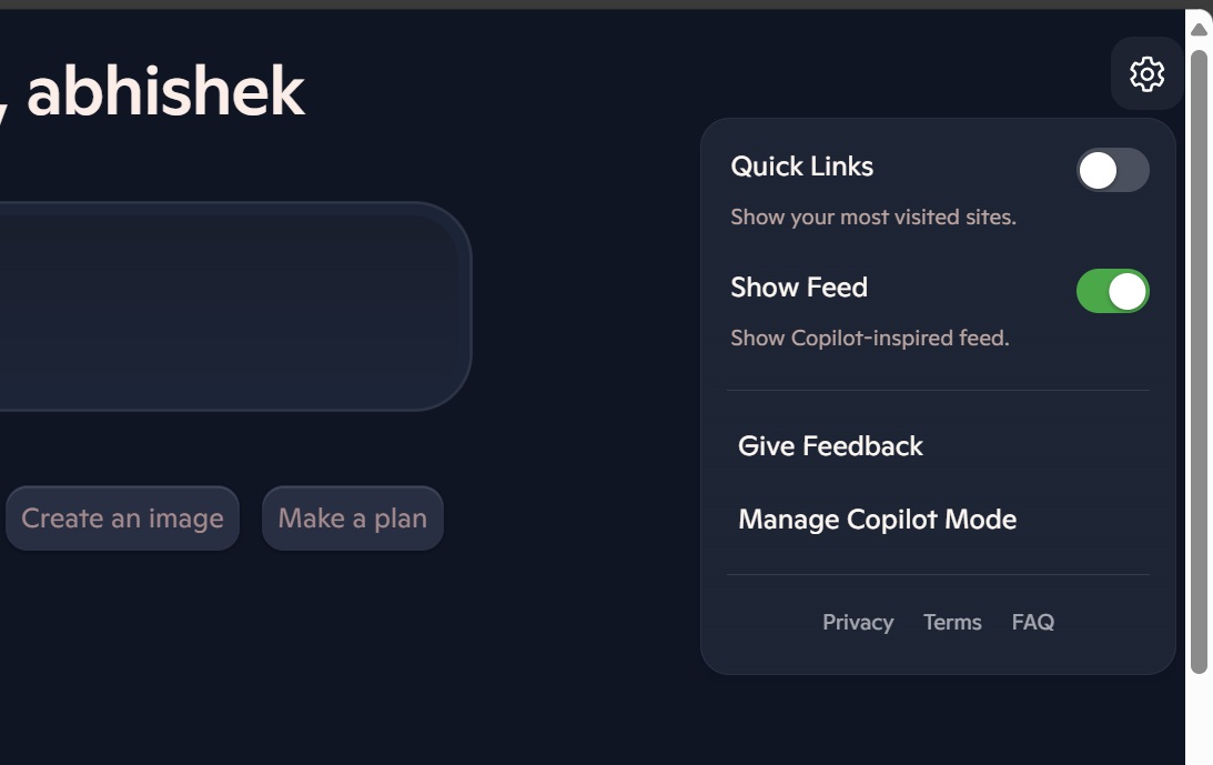 disable ai msn feed edge