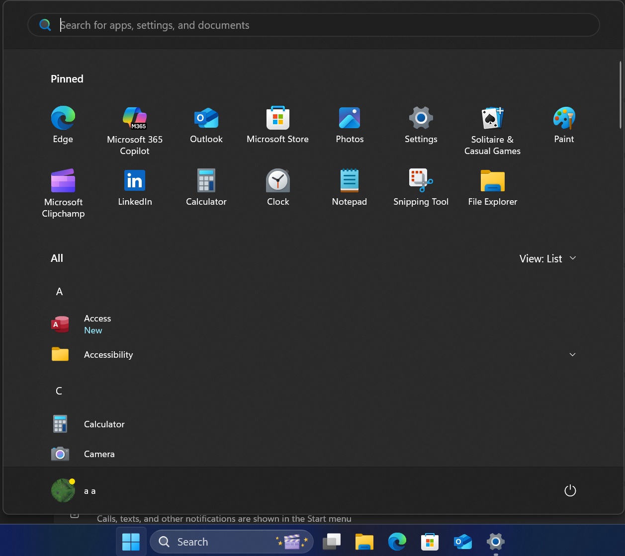 hidden recommended section start menu