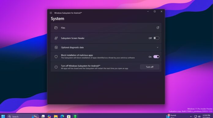 wsa working on win 11 24h2