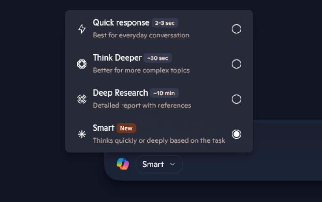 Copilot Smart with GPT-5