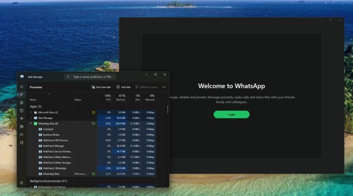 WhatsApp for Windows 11