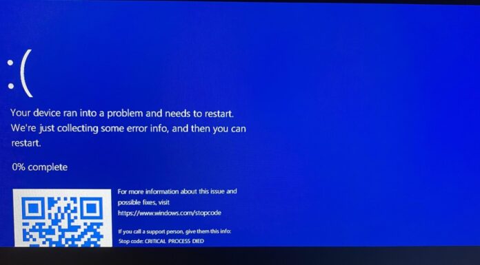 Windows 11 BSOD blue