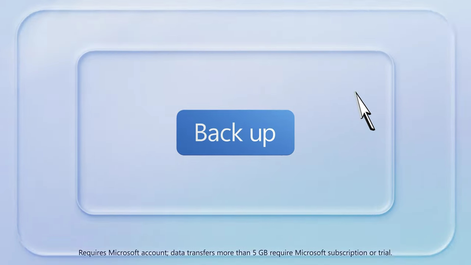 windows backup option