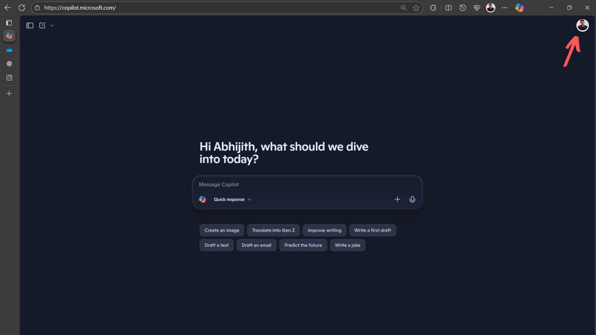 Open Microsoft Copilot Settings