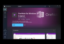 OneNote for Windows 10 legacy