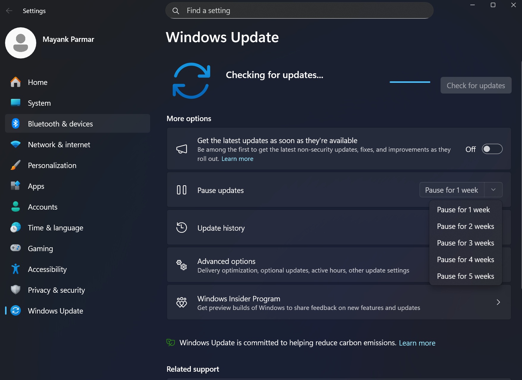 Pause Windows Update