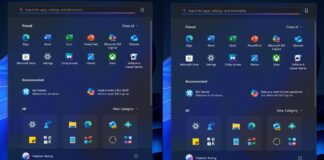 Start menu with Copilot ad