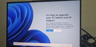 Windows 10 end of life banner