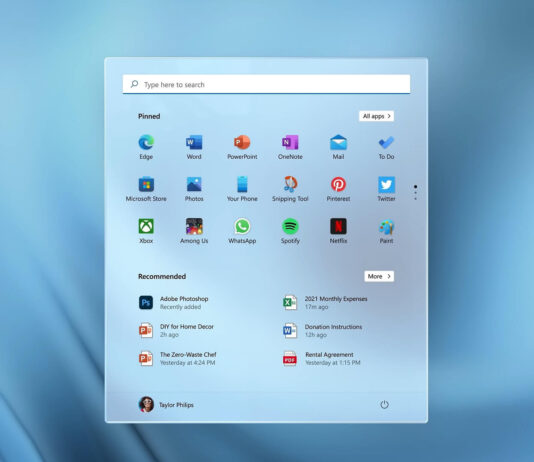 Windows 11 Start menu OneDrive ad