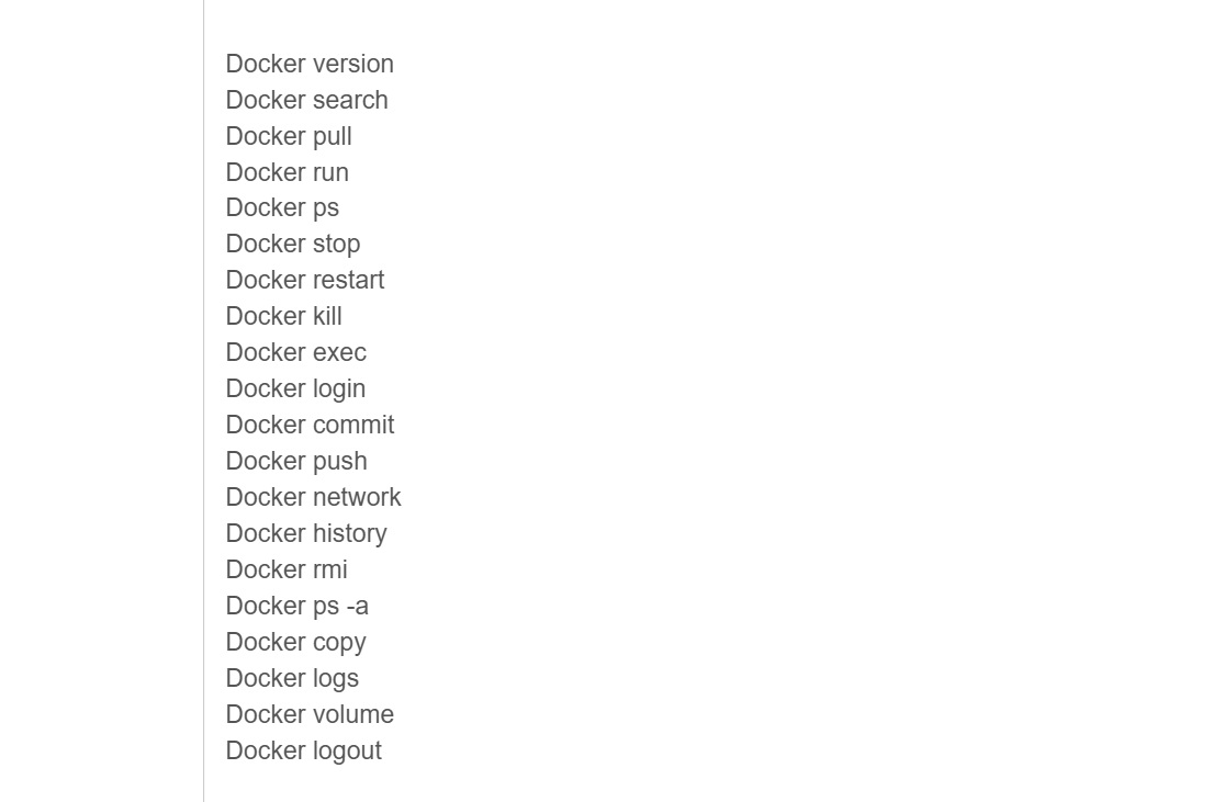 docker commands to test in copilot vision