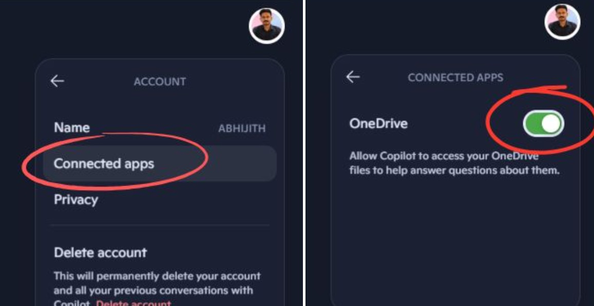 Copilot Connectors feature