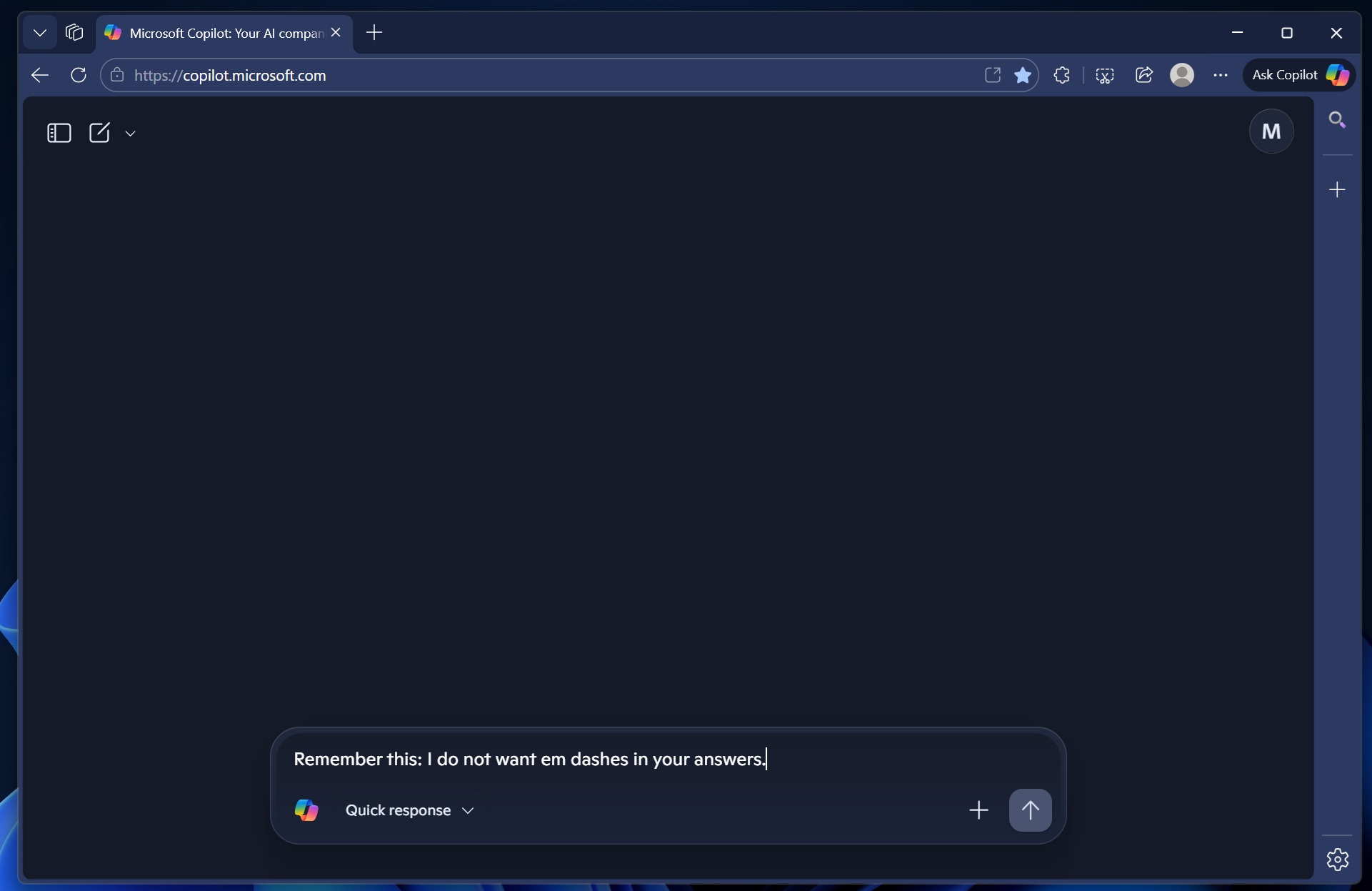 Copilot memory management