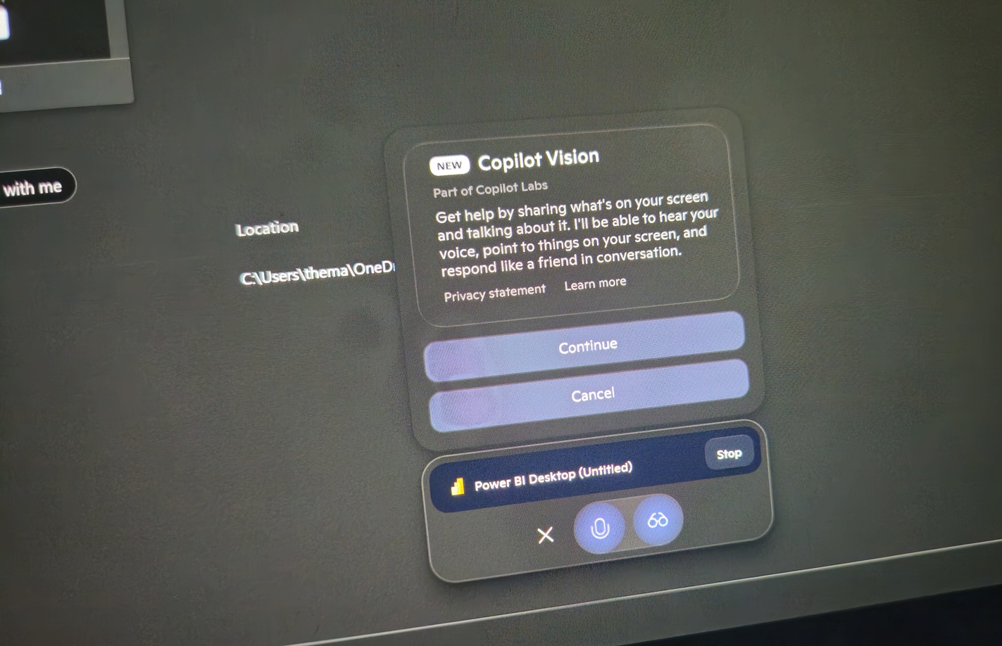 Copilot Vision labs