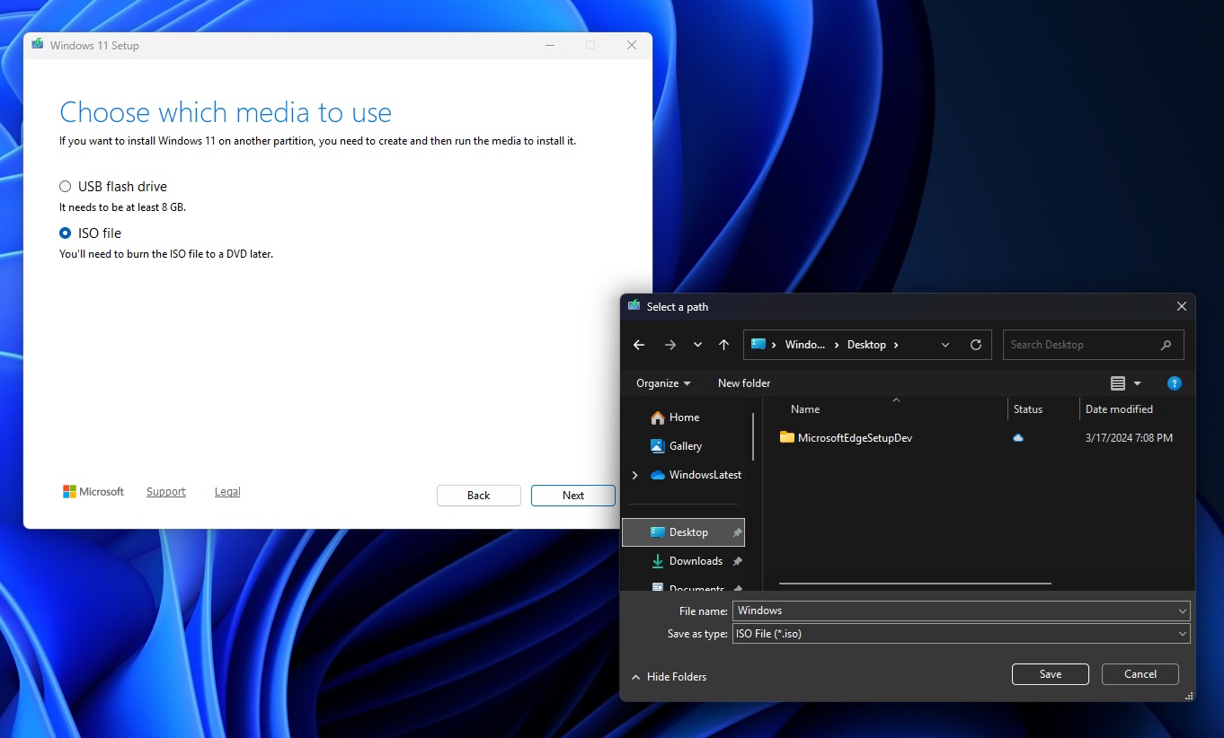 Create bootable drive using Windows 11 25H2