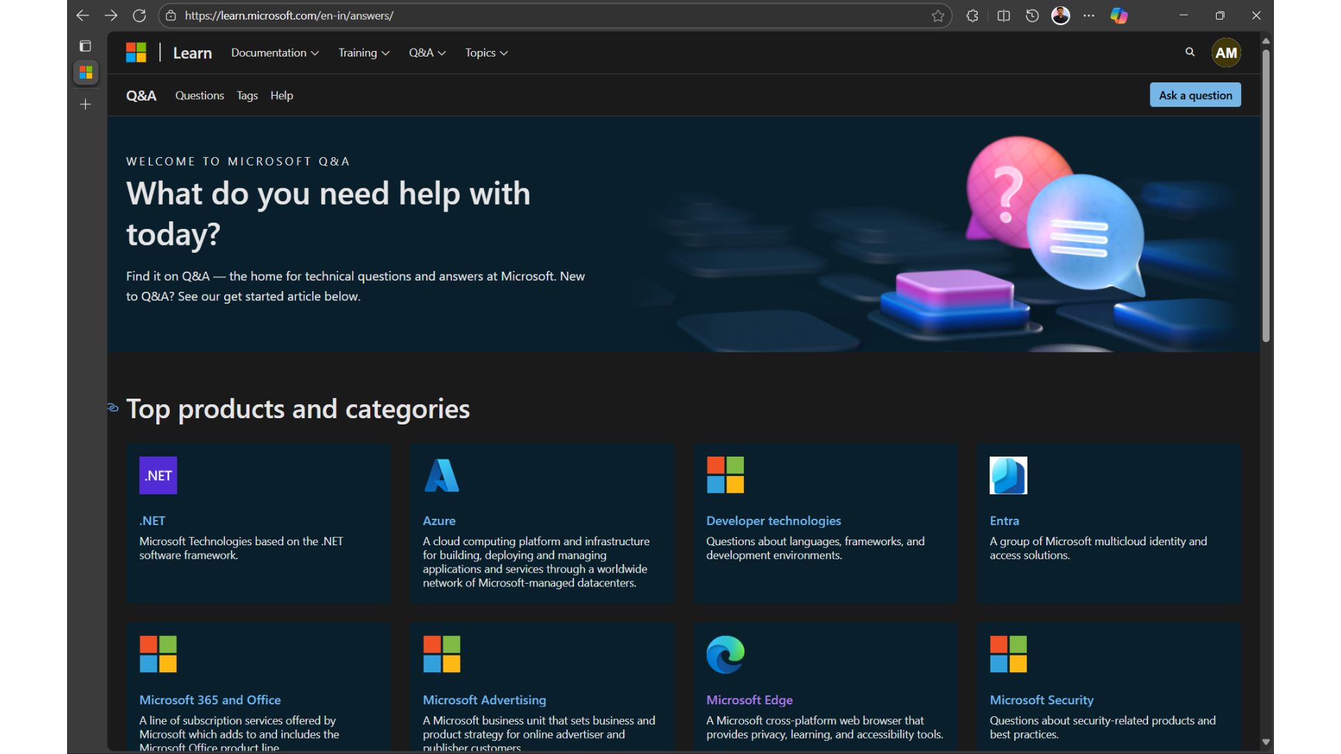 Microsoft Q&A forum