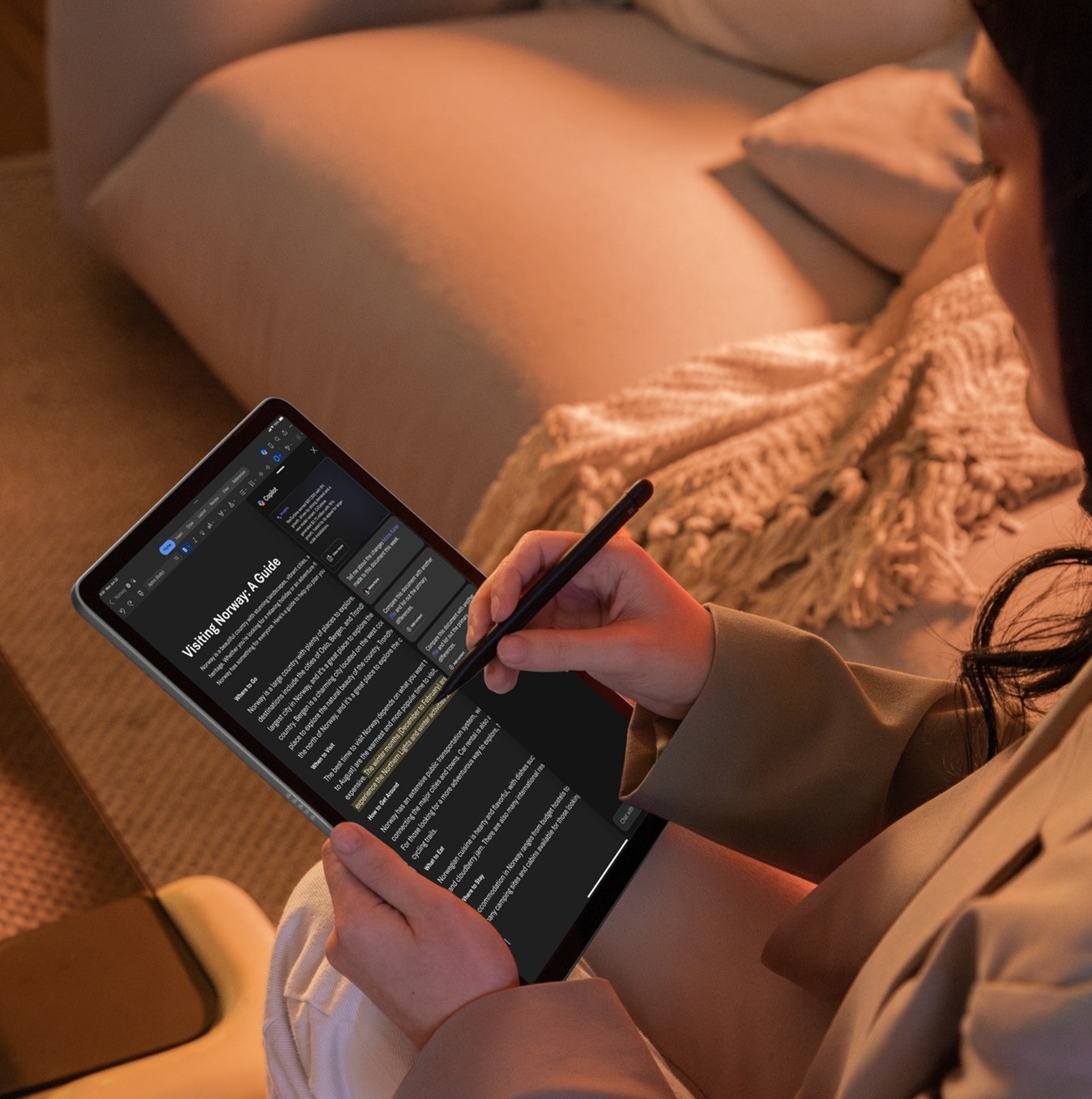 Surface Pro with iPad OS UI