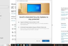 Windows 10 Extended Security Updates ESU in EU