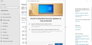 Windows 10 Extended Security Updates ESU in EU