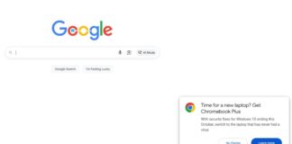 Windows 10 ad on Google