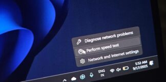 Windows 11 Perform speed test
