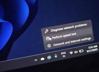 Windows 11 Perform speed test