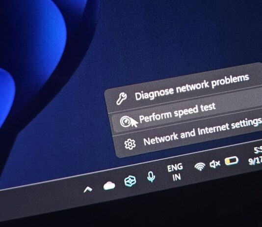 Windows 11 Perform speed test