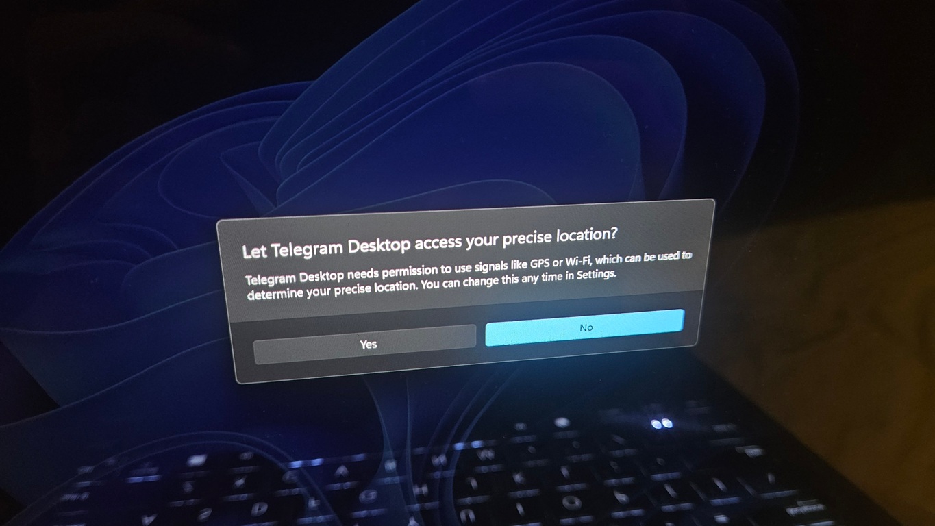 Windows 11 permission prompt