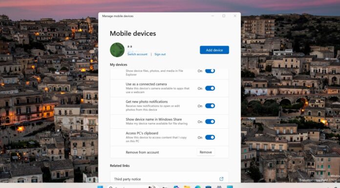 windows 11 mobile device access pc clipboard