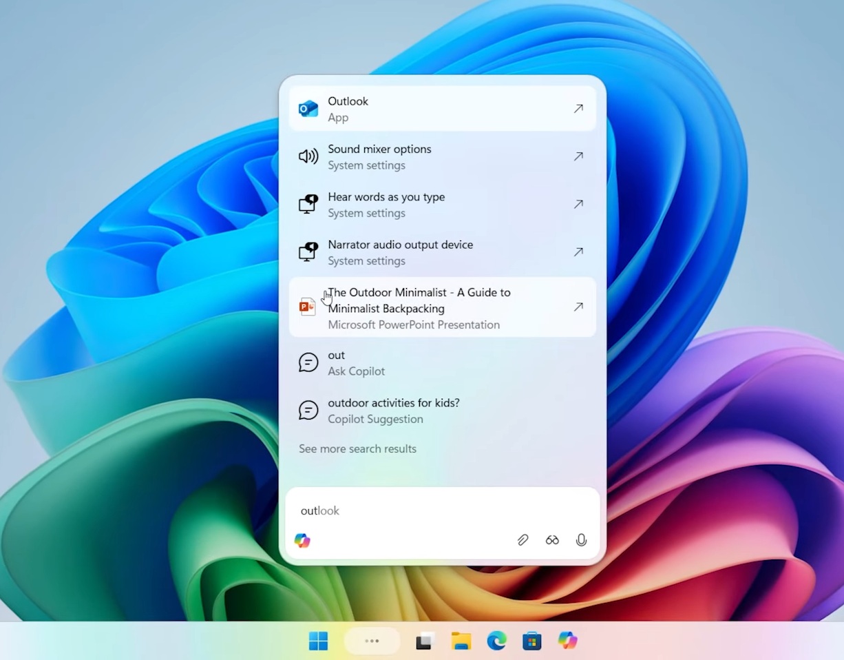 Ask Copilot on Windows 11 Taskbar