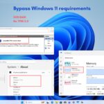 Bypass Windows 11 requirements in Windows 10 PC with 2GB RAM and No TPM
