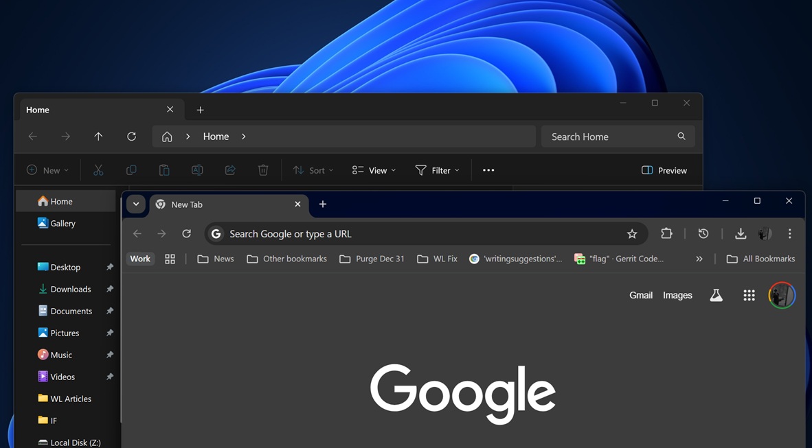 Chrome Mica titlebar on Windows 11