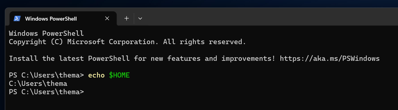 Find user profile folder in Windows using PowerShell