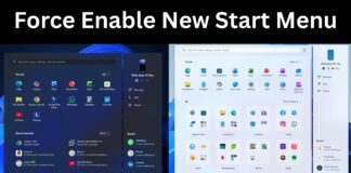 Force Enable New Start Menu in Windows 11