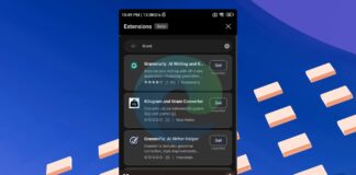 Microsoft Edge desktop extensions for mobile