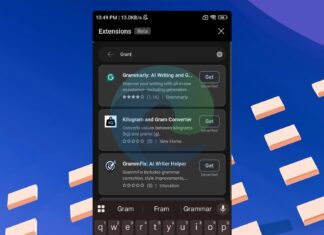 Microsoft Edge desktop extensions for mobile