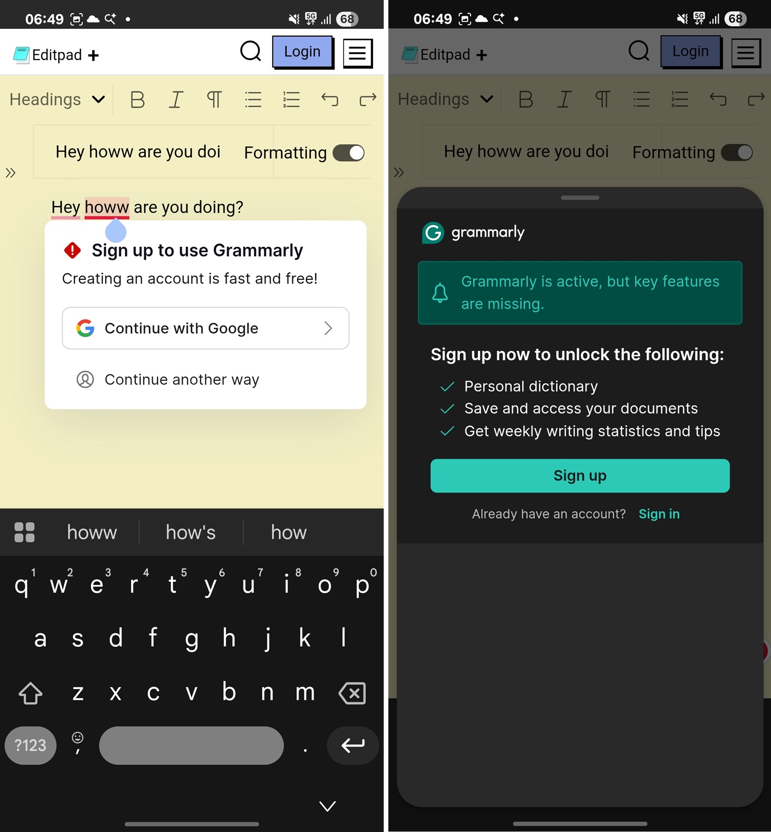 Microsoft Edge installed desktop extension on Android