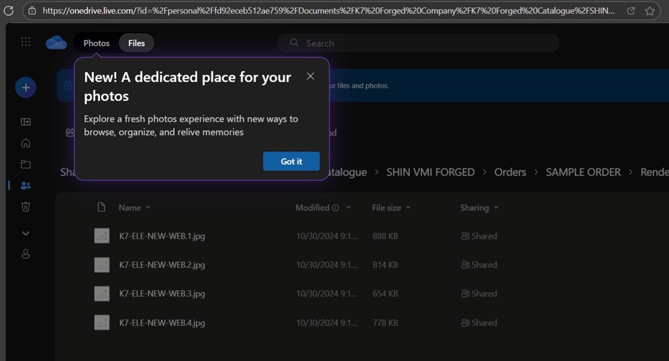 OneDrive Photos feature
