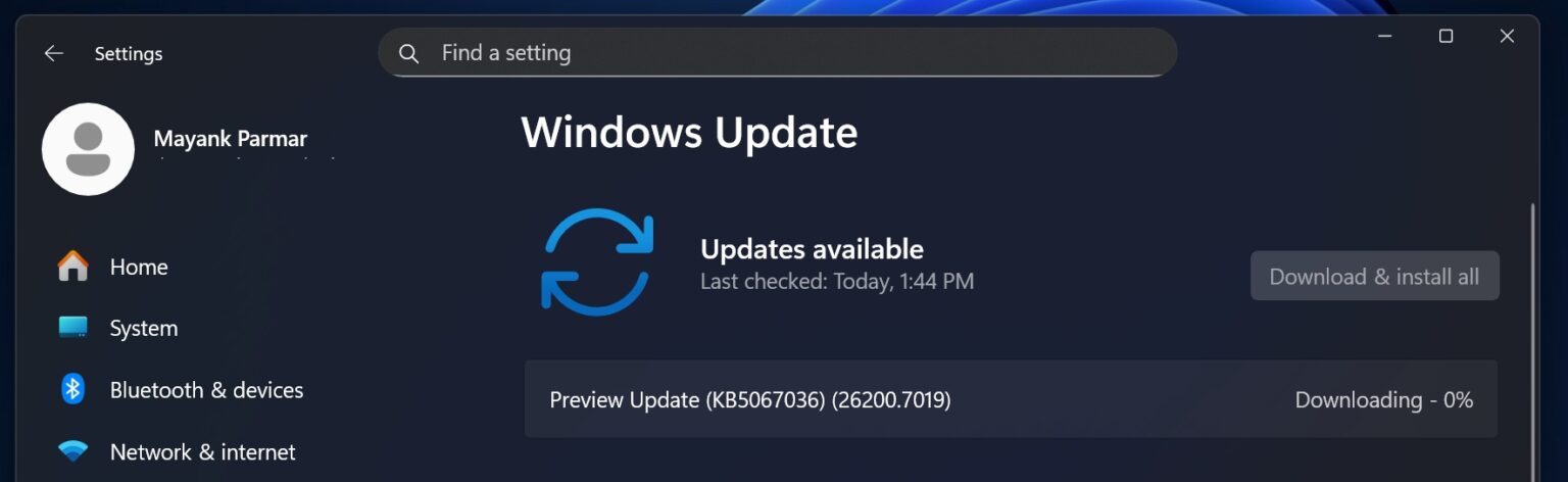 Preview-Update-KB5067036-26200.7019-1536